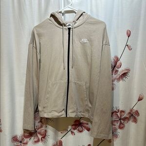 NIKE Women’s Tan Full Zip Jacket Size Small